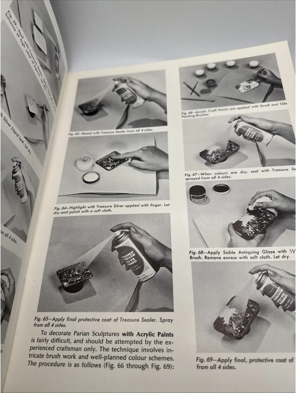 Vintage 1973 Creations On Castings Of Plaster Or Polyester Craft Book